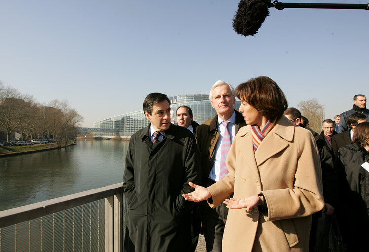 Fotografia 1: Meeting of the French Prime Minister with the Mayor of Strasbourg.