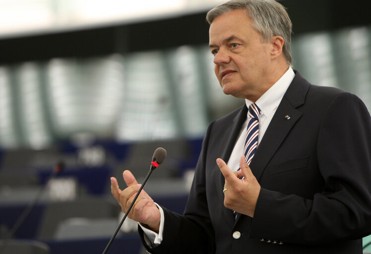 Christoph KONRAD in plenary session in Strasbourg.