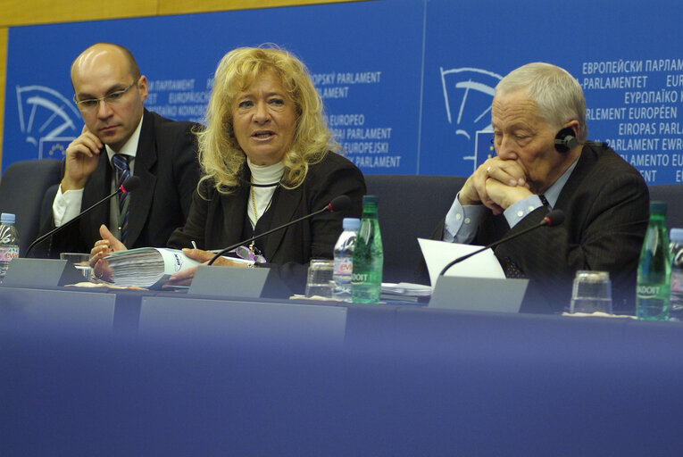 Fotografija 1: Press conference in Strasbourg on Female genital mutilations