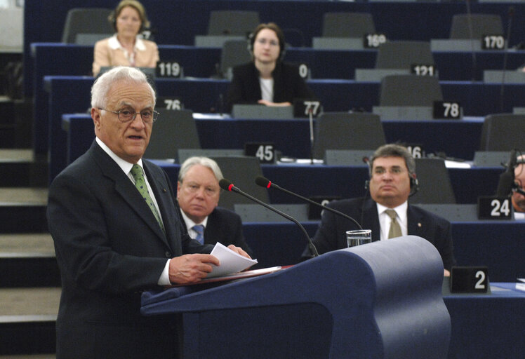 Φωτογραφία 5: Visit of the President of Malta to the EP in Strasbourg.