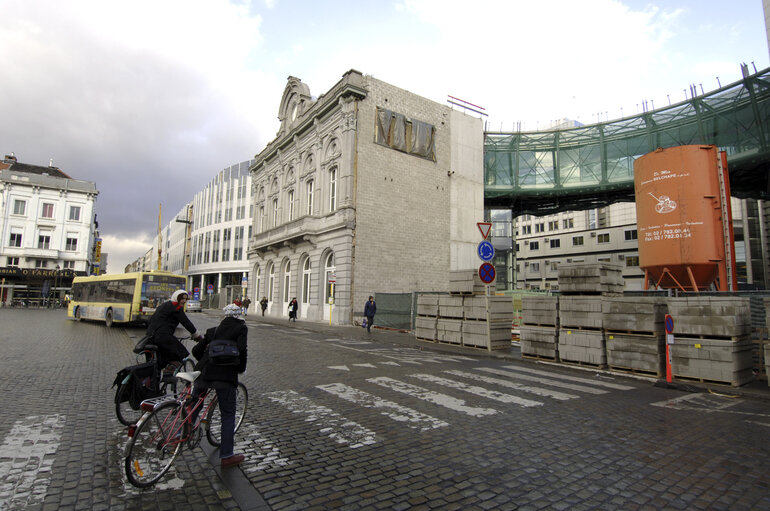 Zdjęcie 41: Ongoing construction works at the EP building in Brussels.