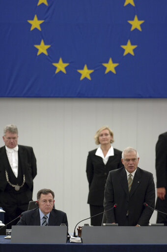 Fotografija 14: Plenary session in Strasbourg - Address by Fouad SINIORA, Prime Minister of Lebanon