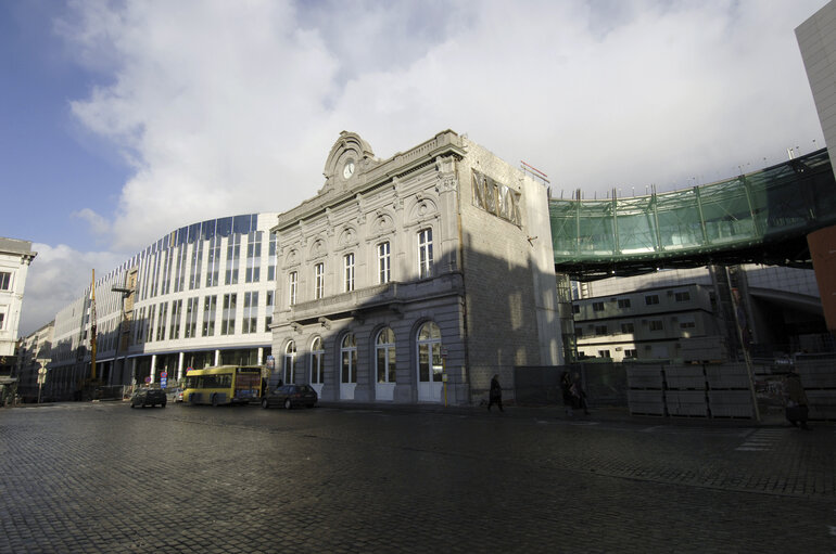 Fotografie 42: Ongoing construction works at the EP building in Brussels.