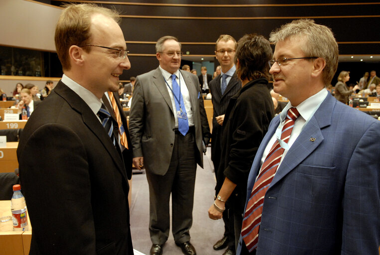 Fotogrāfija 5: AFET Committee meeting in Brussels - Exchange of views with Foreign Affairs Minister of the FYROM, Former Yugoslavian Republic of Macedonia