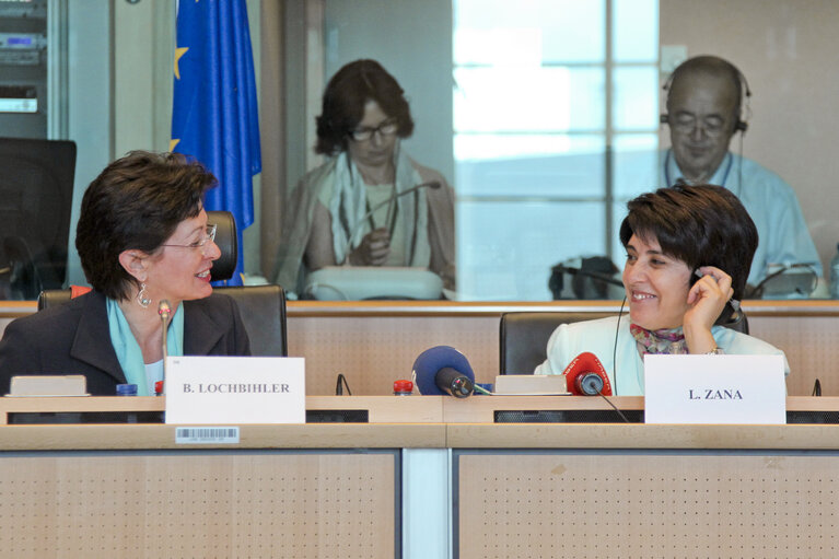 Fotografie 2: Joint hearing on the Implications of Climate Change on Human Rights, with presentation of a DROI study Human Rights and Climate Change: EU policy options. Exchange of views with Sakharov Winner 1994