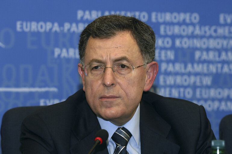 Press conference of EP President and Fouad SINIORA, Prime Minister of Lebanon, in Strasbourg