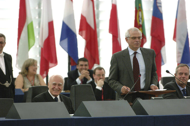 Fotogrāfija 15: Plenary session in Strasbourg - Formal sitting : address by  President of Greece