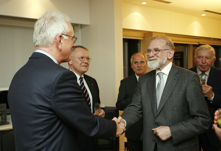 Fotografija 7: EP President meets with Charlemagne Prize Foundation representatives and former Charlemagne Prize laureates in Brussels