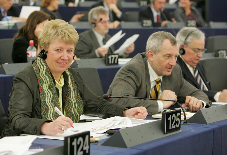 Zdjęcie 3: Mia DE VITS in plenary session in Strasbourg.