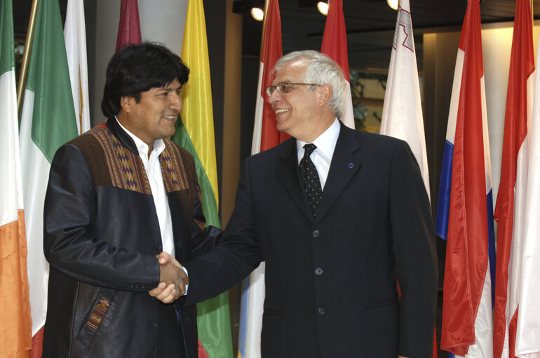 Fotogrāfija 19: EP President meets with Juan Evo Morales Ayma, President of Bolivia