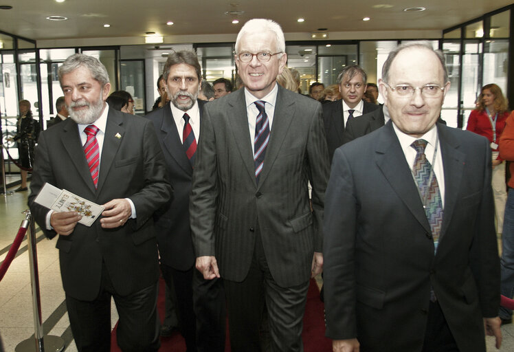 Foto 6: EP President meets with the President of Brazil.