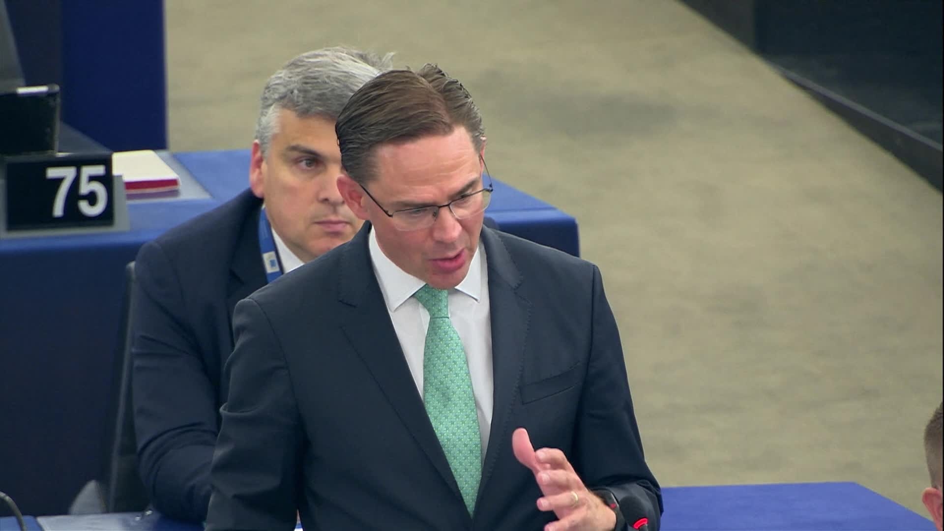 Presentation of the programme of activities of the Finnish Presidency: closing statements by Jyrki KATAINEN, Vice-President of the EC and Antti RINNE, Finnish Prime Minister (11:56-12:02)