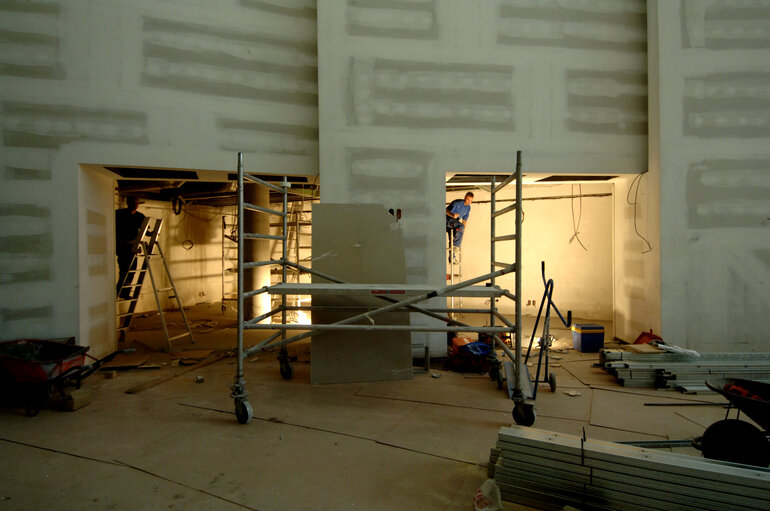 Fotografia 46: Ongoing construction works at the EP in Brussels.