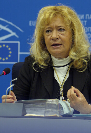 Fotografia 3: Press conference in Strasbourg on Female genital mutilations