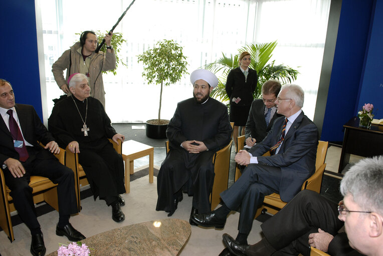 Fotografi 6: EP President meets with the Grand Mufti of Syria.