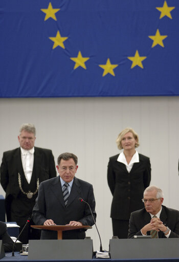 Fotografija 12: Plenary session in Strasbourg - Address by Fouad SINIORA, Prime Minister of Lebanon