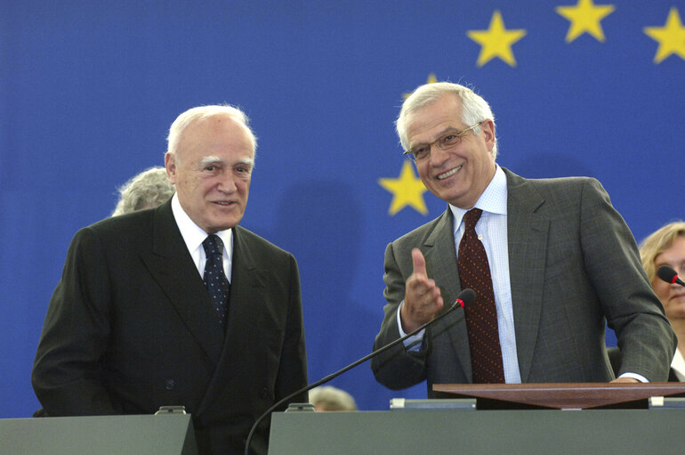 Fotogrāfija 18: Plenary session in Strasbourg - Formal sitting : address by  President of Greece