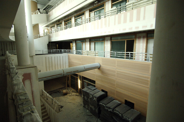 Fotografia 40: Ongoing construction works at the EP in Brussels.