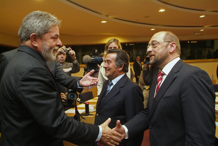 Fotografia 25: Meeting with the President of Brazil.