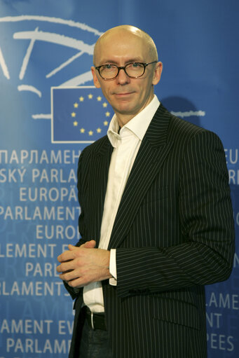 Portrait of MEP Aldis KUSKIS in Brussels