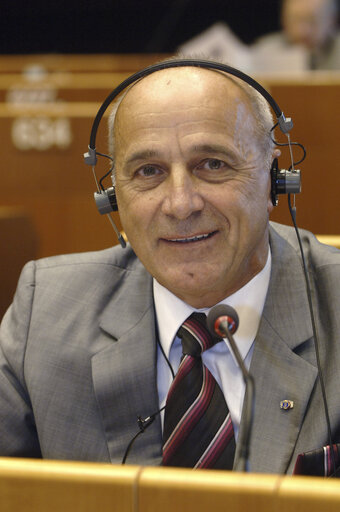 MEP Fernand LE RACHINEL attends a plenary session in Brussels