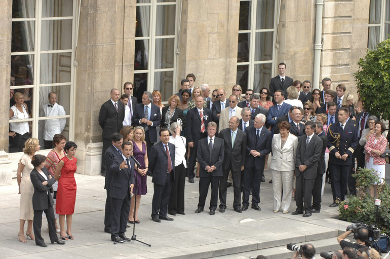 Снимка 10: EP President and European authorities attend the July 14 festivities on France's National Day in Paris