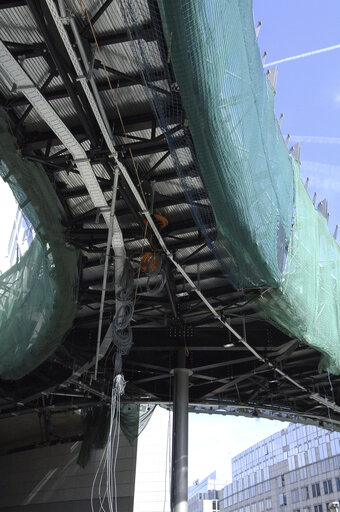 Fotografija 31: Ongoing construction works at the EP building in Brussels.