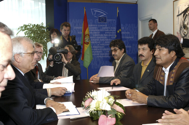 EP President meets with Juan Evo Morales Ayma, President of Bolivia