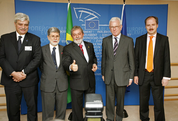 Foto 5: EP President meets with the President of Brazil.