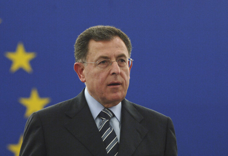 Fotografija 11: Plenary session in Strasbourg - Address by Fouad SINIORA, Prime Minister of Lebanon