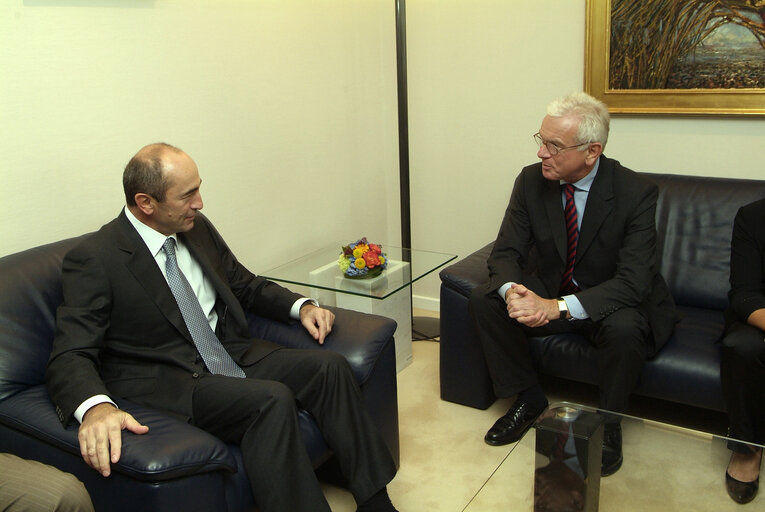 EP President meets with Robert S. KOCHARIAN, President of Armenia, in Brussels