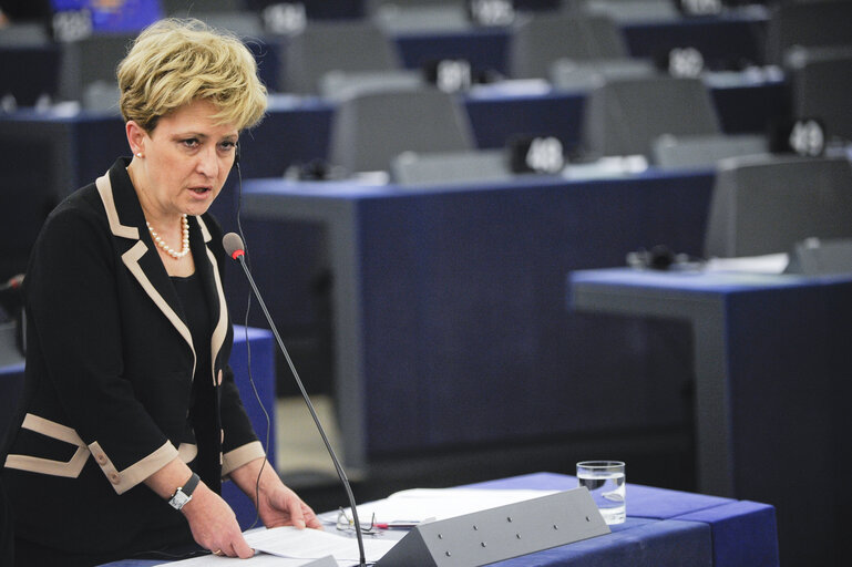 Foto 32: Plenary session in Strasbourg, week 46 - Situation of the Roma in Member States