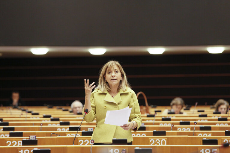 Photo 16: Meps in the hemicycle in Brussels, week 48 - Prepration for the European Council