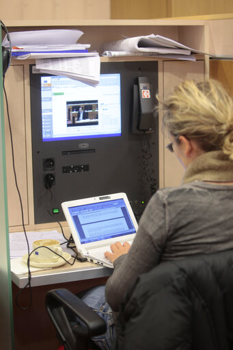 Zdjęcie 12: Pressroom of the European Parliament in Brussels