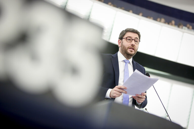 Foto 5: Plenary session - Week 06  2018 in Strasbourg - Votes followed by explanations of votes