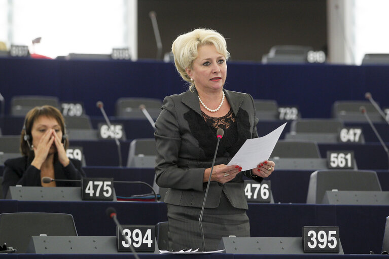 Billede 1: MEPs during plenary session in Strasbourg, week 39