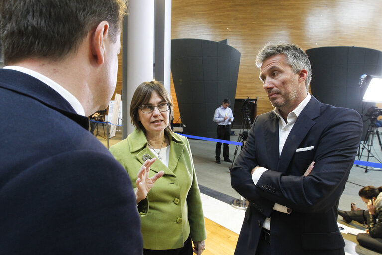 Fotografia 14: Meps from Denmark members of the Group of the Alliance of Liberals and Democrats for Europe