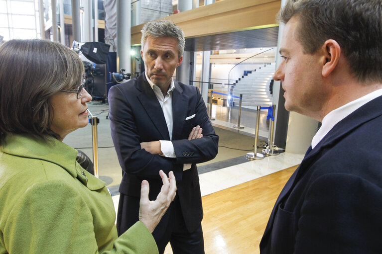 Fotografia 9: Meps from Denmark members of the Group of the Alliance of Liberals and Democrats for Europe