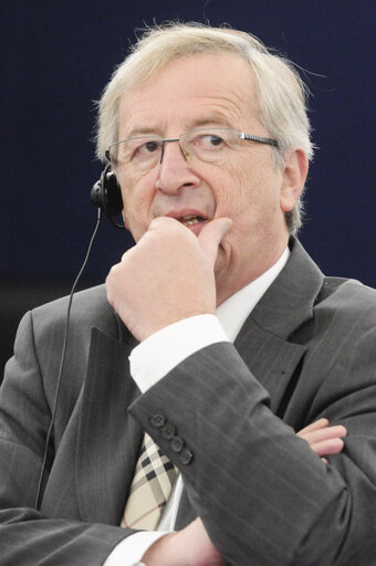 Fotografie 18: Plenary Session in Strasbourg - Week 39 - Question hour with the President of the Eurogroup and Prime Minister of Luxembourg