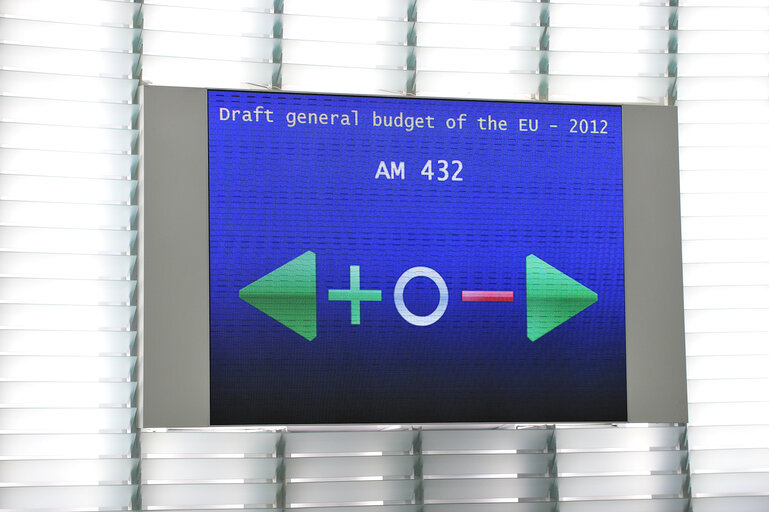 Φωτογραφία 20: Illustration - Hemicycle in Strasbourg, during a plenary  session