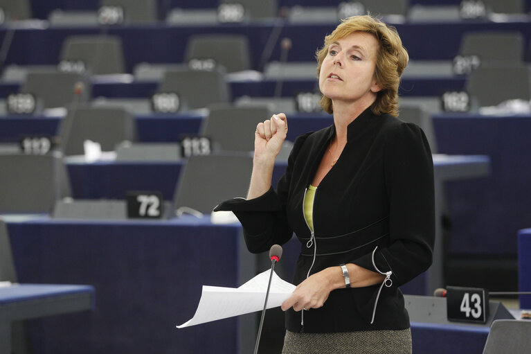 Billede 34: MEPs during plenary session in Strasbourg, week 39