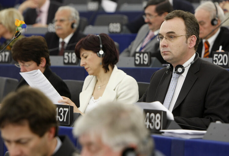 Fotagrafa 5: Filip KACZMAREK  MEP in plenary session in Strasbourg.