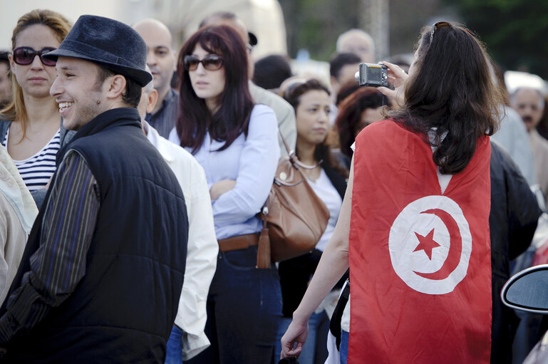 Fotografie 27: Mission to monitor the upcoming elections for a Constituent Assembly in Tunisia