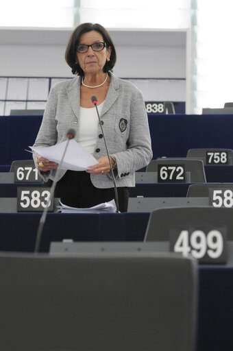 Zdjęcie 7: MEPs during the Plenary Session in Strasbourg - week 37 - EU policy approach to the ITU World Radiocommunication Conference 2012