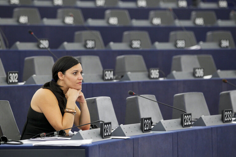 Billede 4: MEPs during plenary session in Strasbourg, week 39