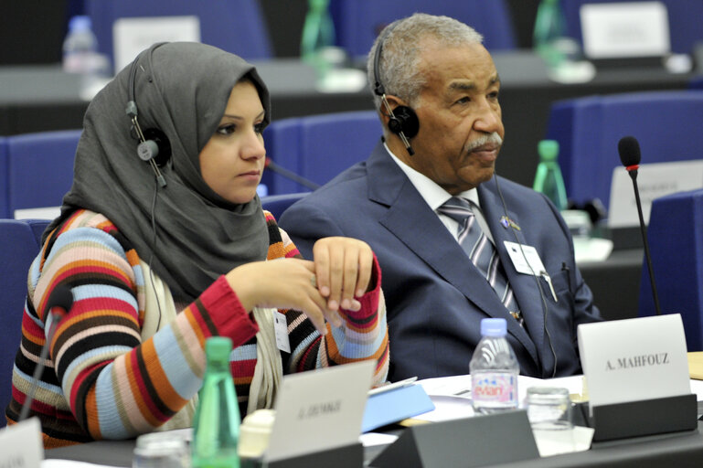 Fotografie 17: Joint meeting with the Committee on Foreign Affairs, the Committee on Development and the Subcommittee on Human Rights with Sakharov laureates