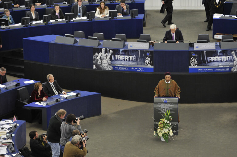 Suriet 39: Sakharov Prize 2011: Presentation of the 2011 Sakharov Prize  on behalf of the Arab Spring