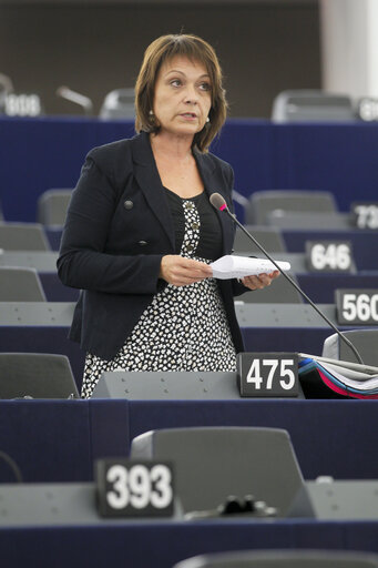 Billede 10: MEPs during plenary session in Strasbourg, week 39