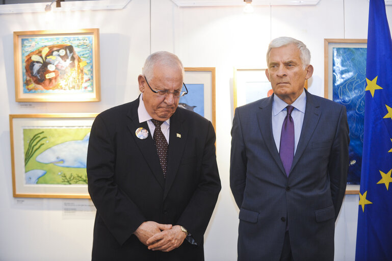 Foto 5: Exhibition gilad SHALIT with EP President and Speaker of the Knesset