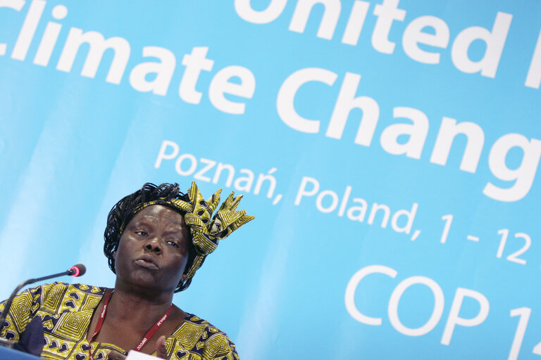 Wangari MAATHAI, 2004 Nobel Peace Prize Winner at The European Parliament